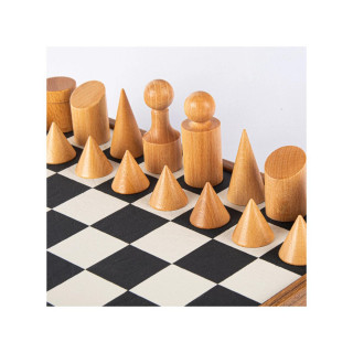 Сет за шах, Bauhaus Style, црн, 40 x 40 cm 