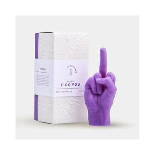 Свеќа, Hand Gesture Candles, F*ck you, виолетова 