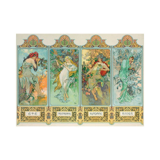 Сложувалка, Alphonse Mucha - The Four Seasons (Variant 3), 1000 парчиња 
