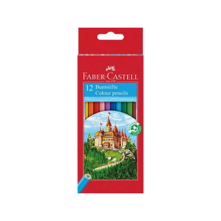 Сет од 12 дрвени боици, Classic Colour - Castle 