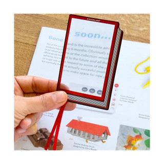 Разделник-лупа во форма на книга, Fresnel Bookmark + Magnifier 