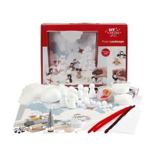 Сет за изработка - Поларен пејсаж, DIY Christmas, Polar Landscape Kit 