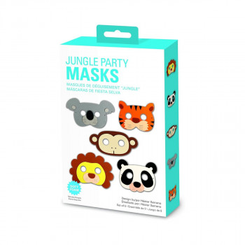 Сет од 5 детски маски - Jungle 