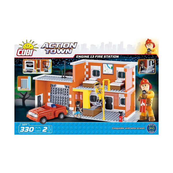 Коцки за градба, Action Town, Engine 13 Fire Station, 330 парчиња 