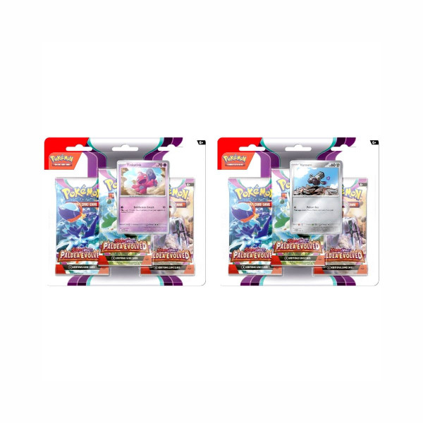 Карти за размена, Scarlet & Violet Paldea Evolved 3 Pack Blister Booster Pack 