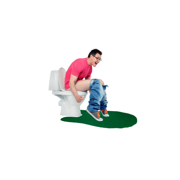 Забавен голф сет за во тоалет 