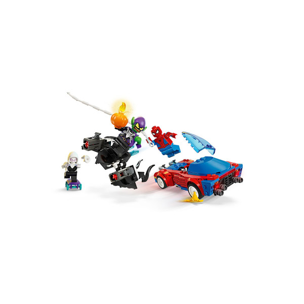 LEGO коцки, Marvel, Spider-Man: Spider-Man Race Car & Venom Green Goblin 