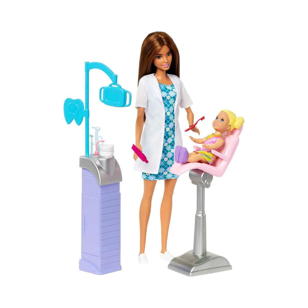 Сет за игра, Barbie: You Can Be Anything - Dentist Brunette 