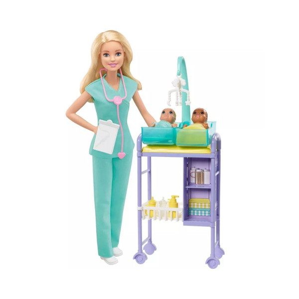 Сет за игра, Barbie: You Can Be Anything - Baby Doctor 