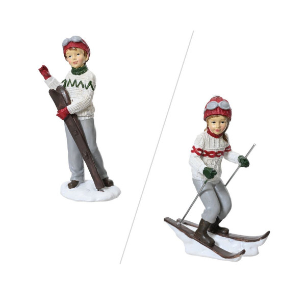 Декоративна фигура, Child Skiing, 13 cm 