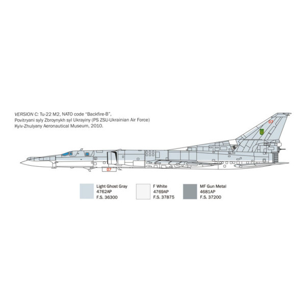Макета, Tu-22M2 Backfire-B, 1:72