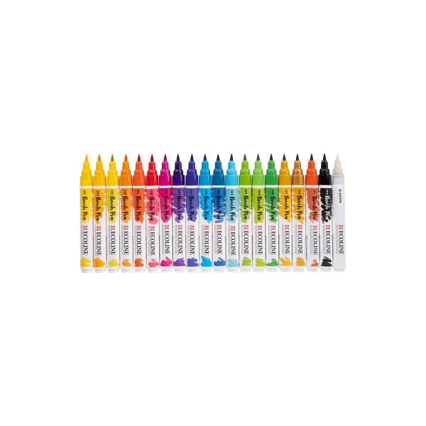 Сет брашпенс, Ecoline, Brush pen set, 20 бои 
