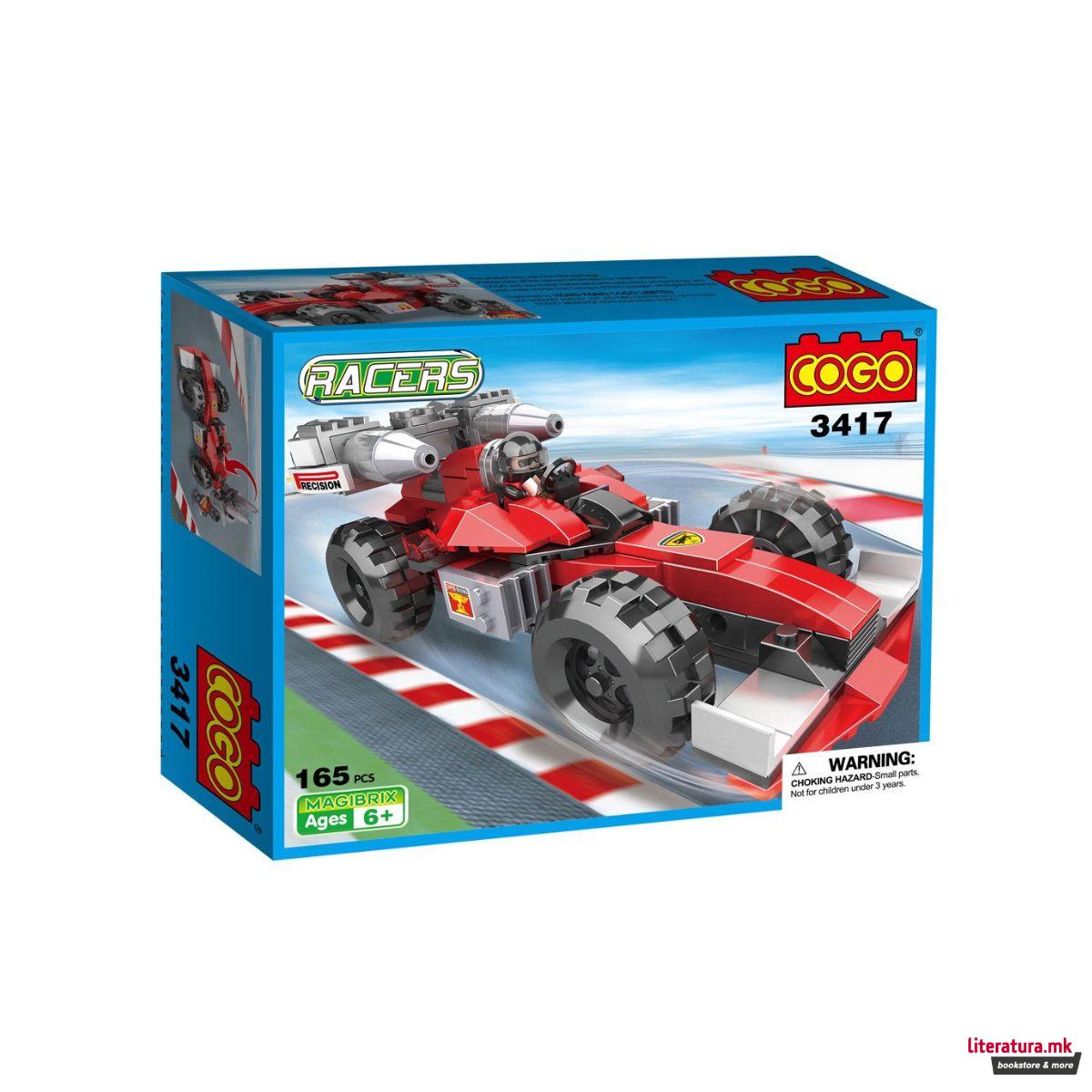 Коцки за градба, Racers, Formula F1 Truck Car, 165 парчиња 