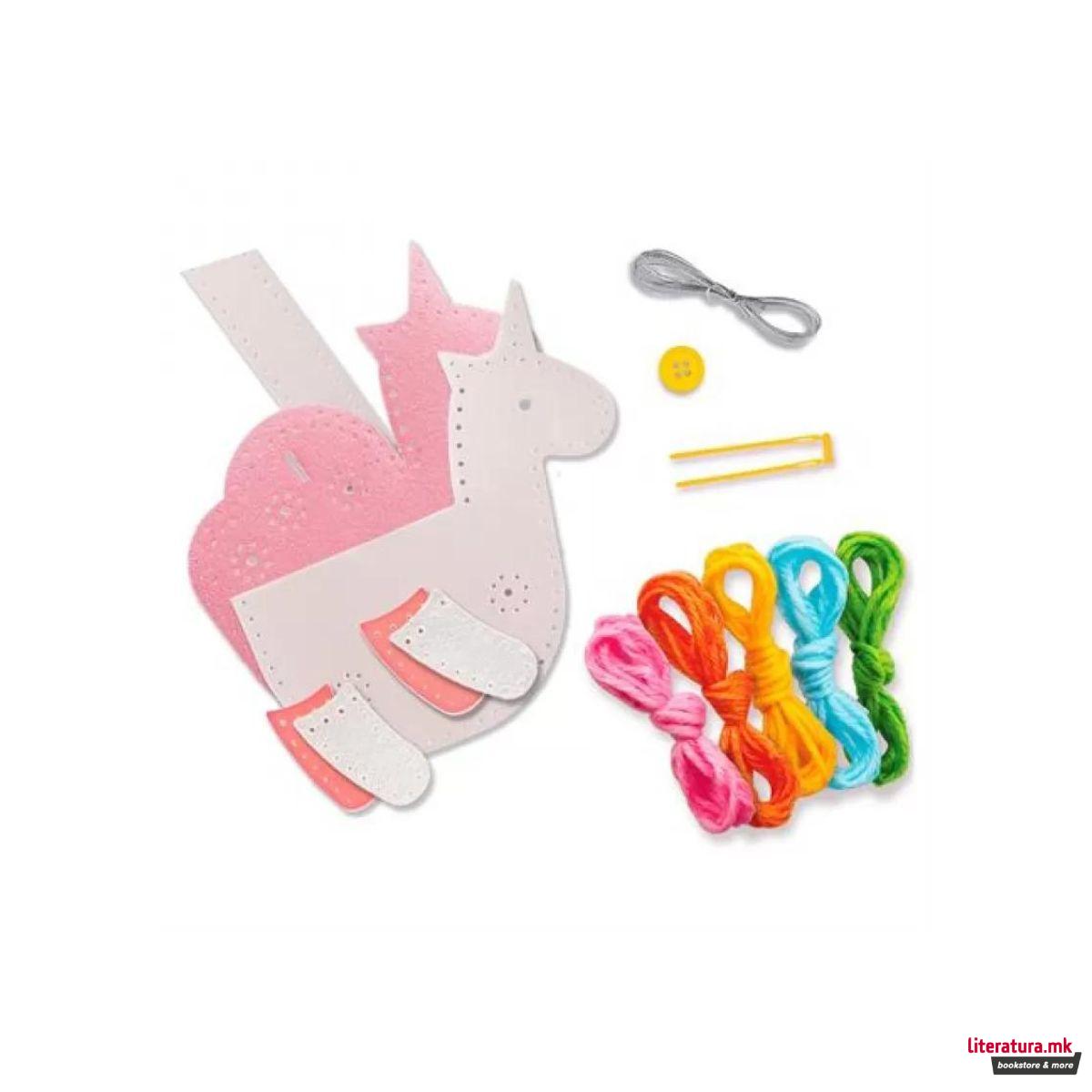 Сет за изработка, Kidz Maker, My Unicorn Faux Leather Pouch 