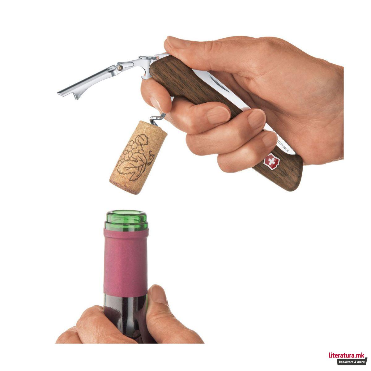 Џебно ноже - мултифункционално, Victorinox, Wine Master - Walnut, 130mm 