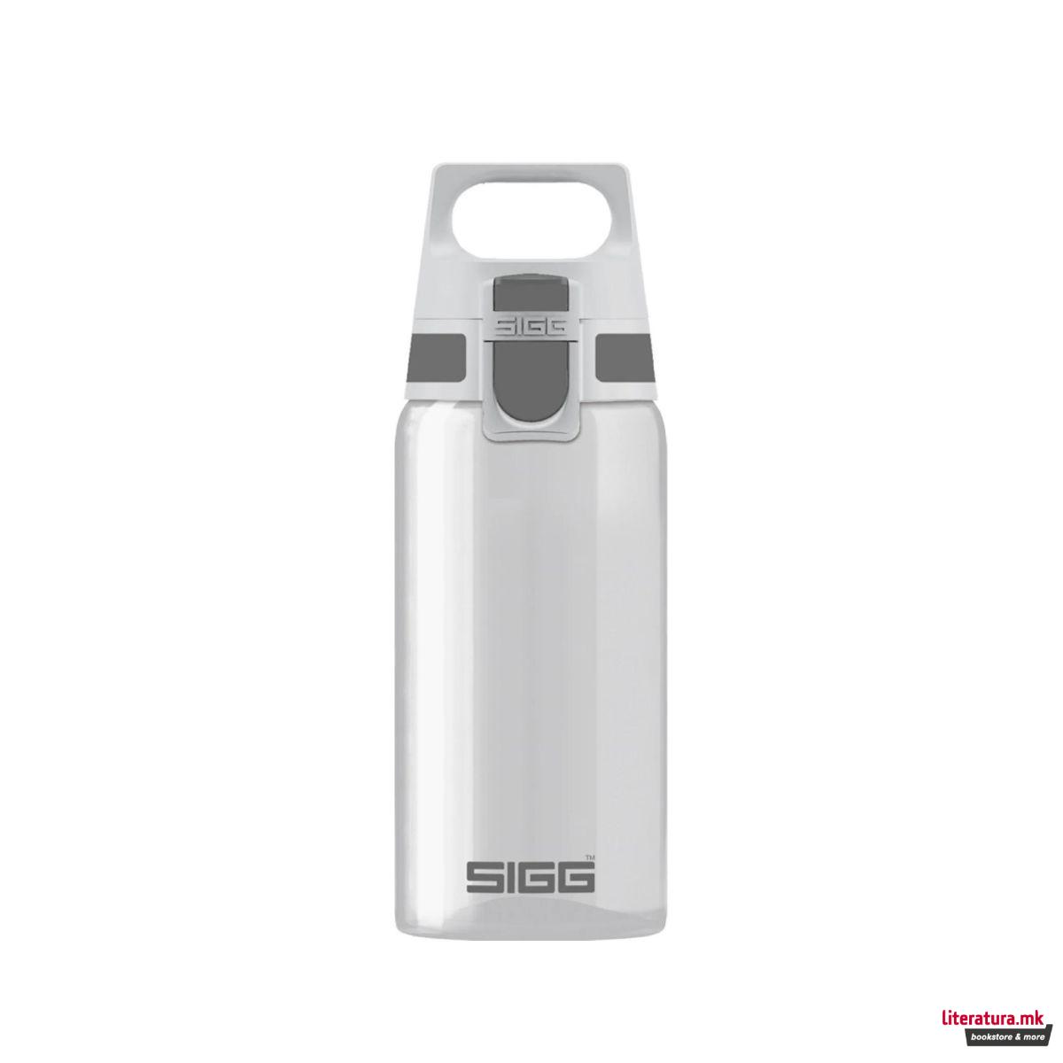 Шише за вода, SIGG Total Clear One Anthracite, 500ml 