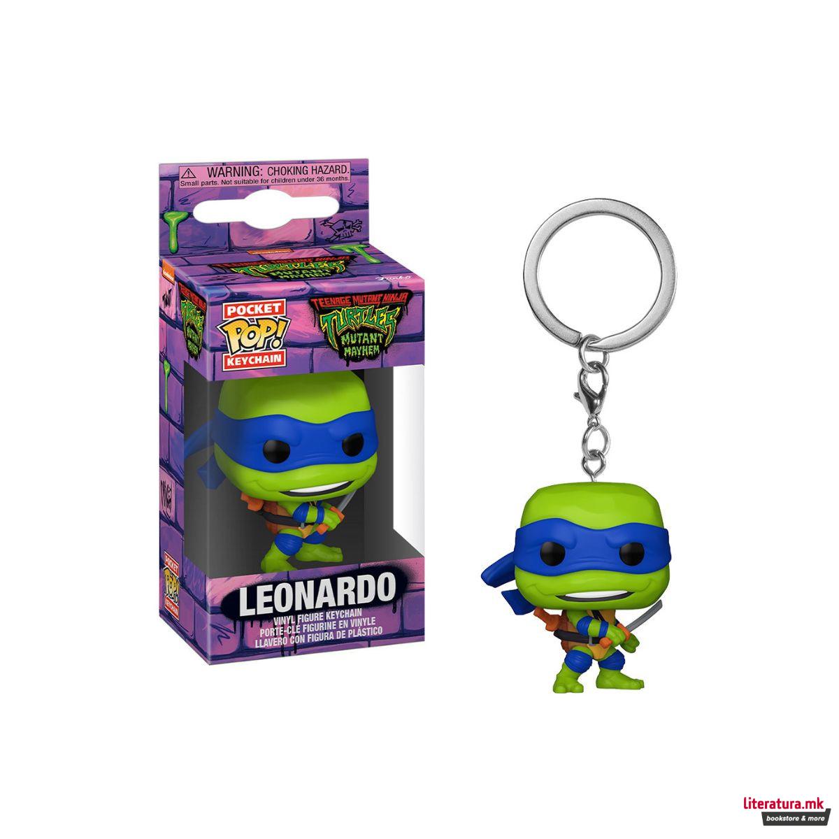 Приврзок за клучеви, POP!, Teenage Mutant Ninja Turtles:Mutant Mayhem - Leonardo 