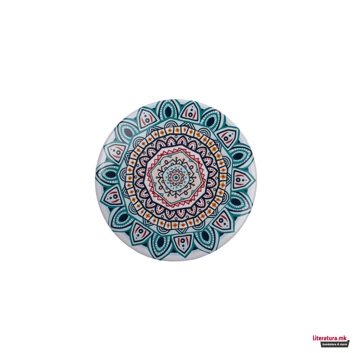 Џебно огледалце - Mandala, Ø7 cm, 4 дизајни 