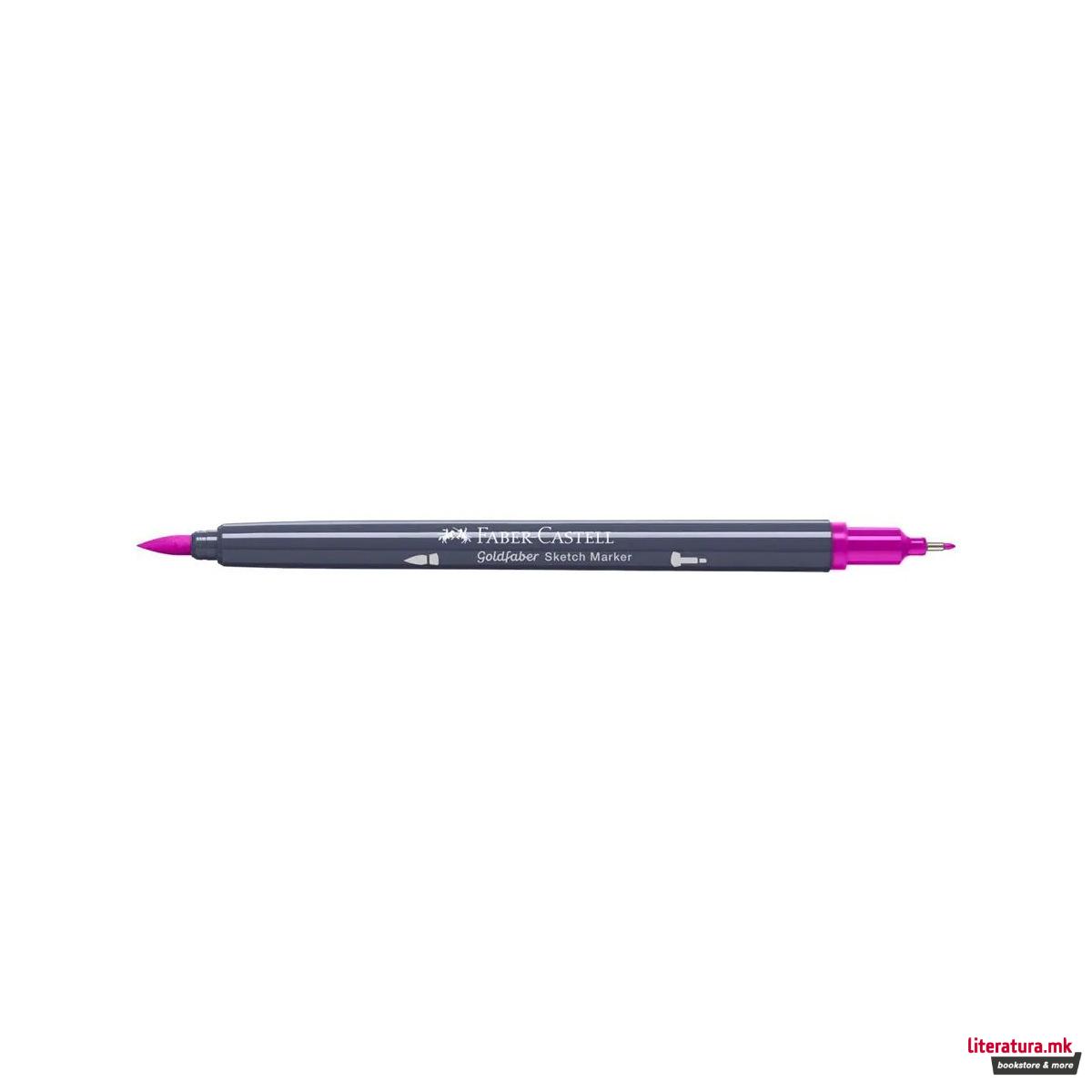 Двостран скеч маркер, Goldfaber - Middle Purple Pink 