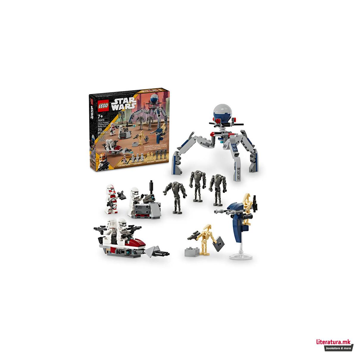 LEGO коцки, Star Wars, Clone Trooper & Battle Droid Battle Pack 