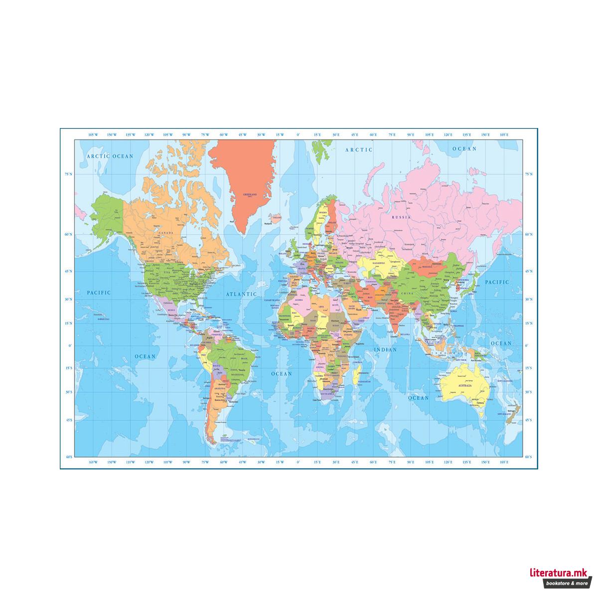 Сложувалка, Map of the World, 1000 парчиња 