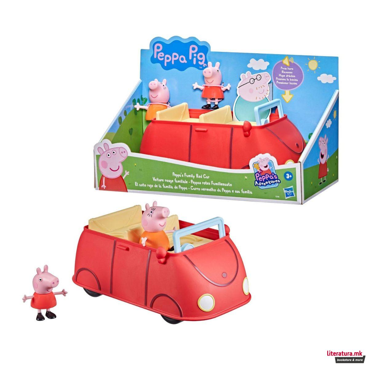 Креативен сет за игра, Peppa Pig - Peppa's Family Red Car 