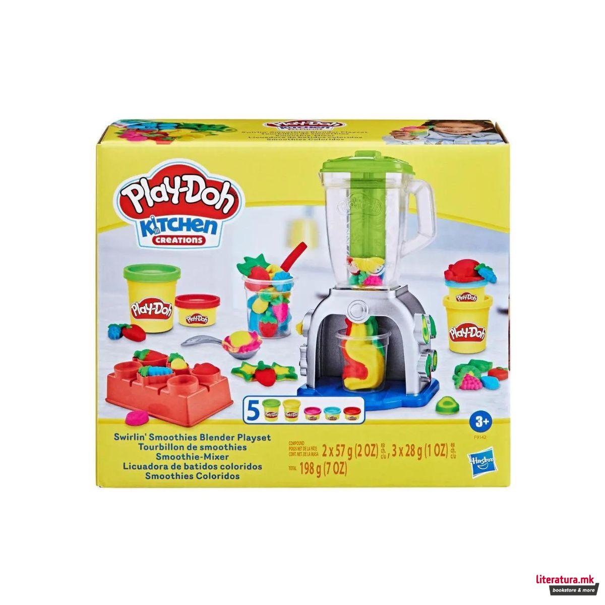 Креативен сет за игра, Play-Doh Swirlin' Smoothies Blender Playset 