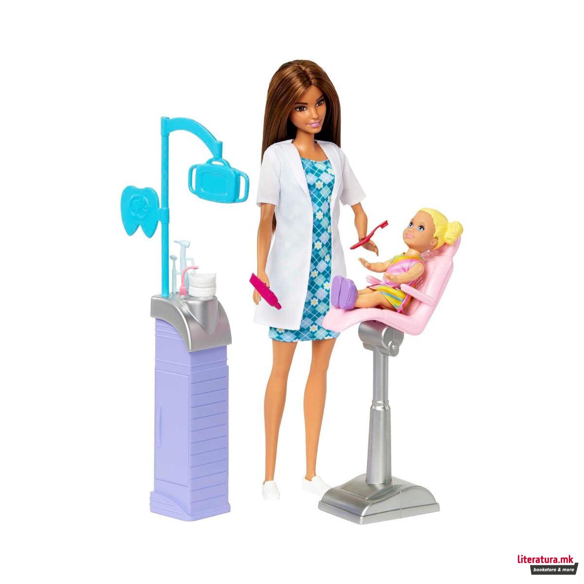 Сет за игра, Barbie: You Can Be Anything - Dentist Brunette 