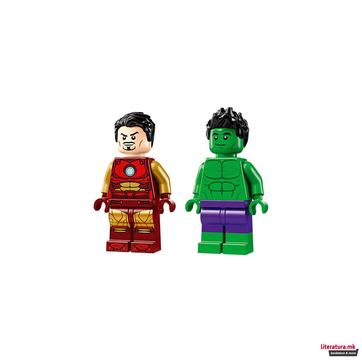 LEGO коцки, Marvel, Iron Man with Bike and The Hulk 