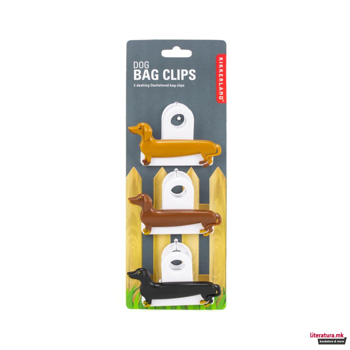 Сет штипки за кеси, Dog Bag Clips 