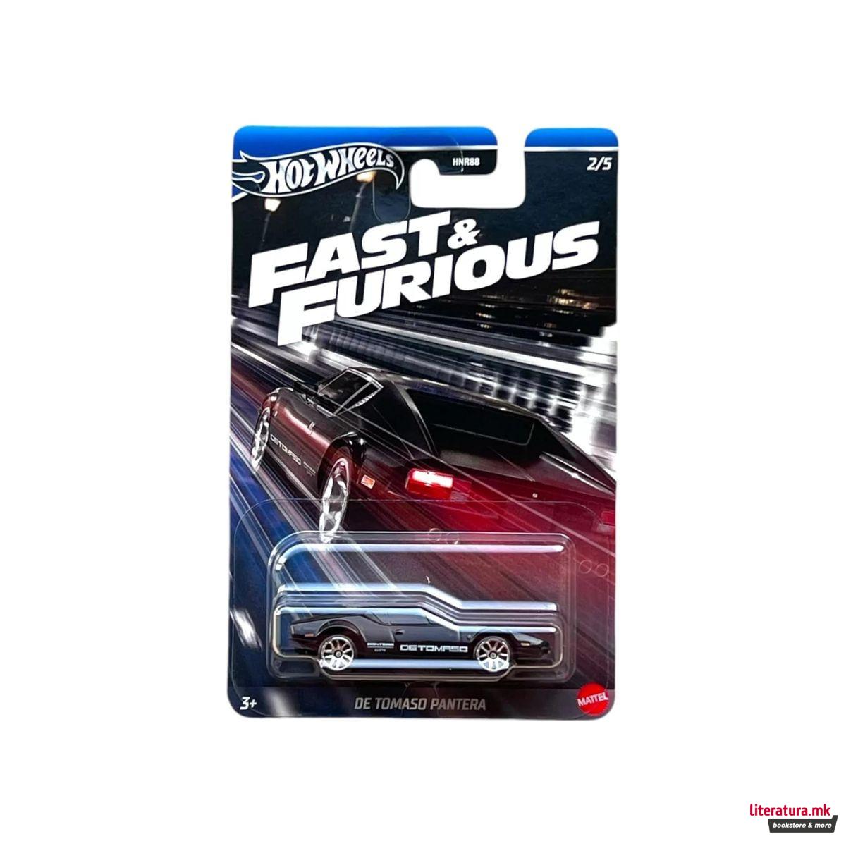 Фигура, Hot Wheels: Fast & Furious - DE Tomaso Panter 