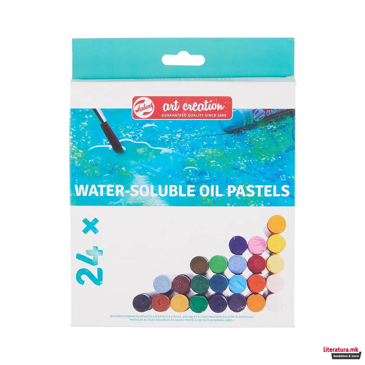 Сет мрсни пастели растворливи во вода, Talens Art Creation, 24 бои 
